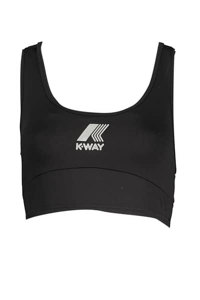 BLACK WOMEN'S K-WAY TOP