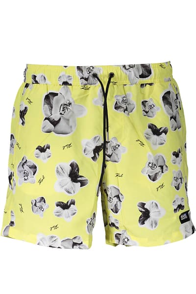 KARL LAGERFELD BEACHWEAR COSTUME PARTS UNDER MAN YELLOW