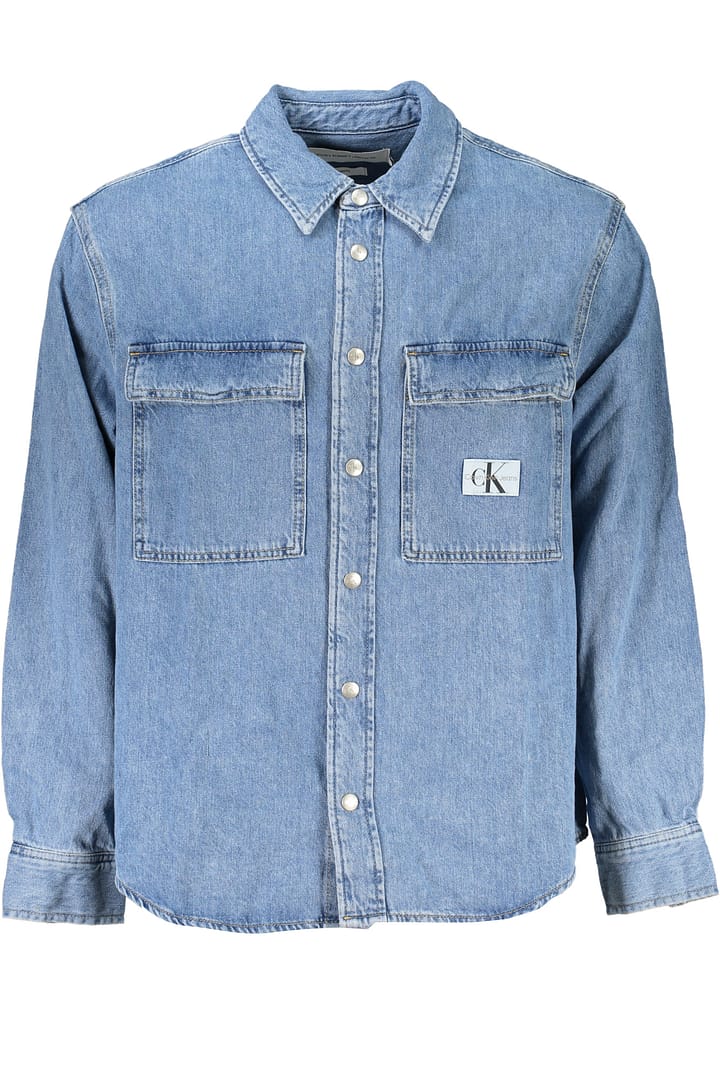 CALVIN KLEIN MEN'S BLUE LONG SLEEVE SHIRT