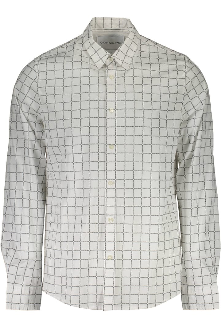 CALVIN KLEIN MEN'S WHITE LONG SLEEVE SHIRT