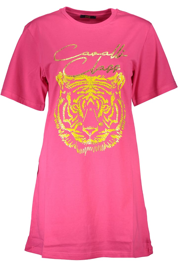CAVALLI CLASS WOMEN'S SHORT SLEEVE T-SHIRT PINK