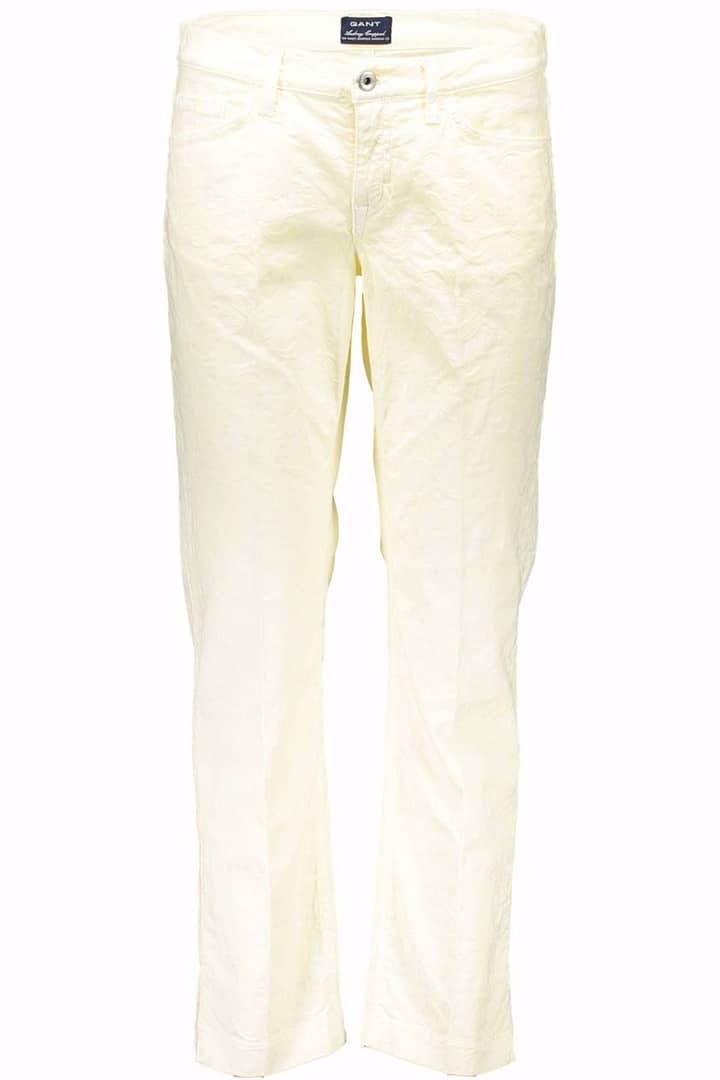 GANT WHITE WOMEN'S TROUSERS