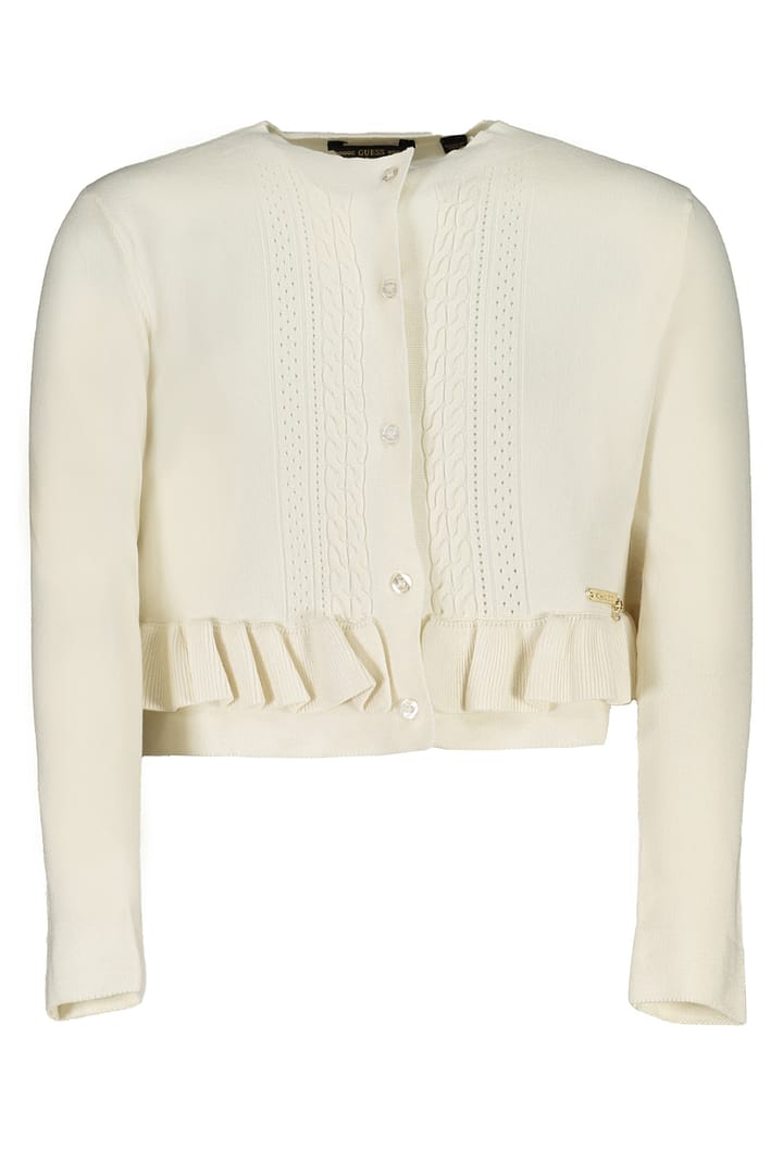 GUESS JEANS WHITE GIRL CARDIGAN