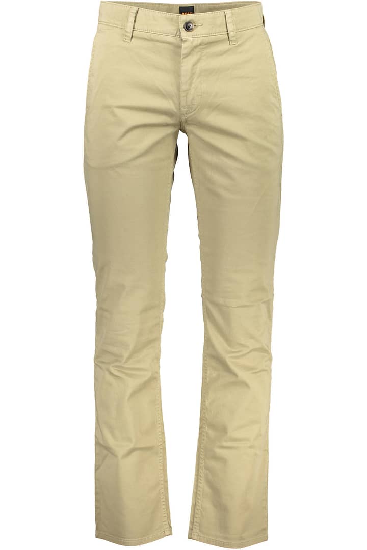 HUGO BOSS MEN'S BEIGE TROUSERS