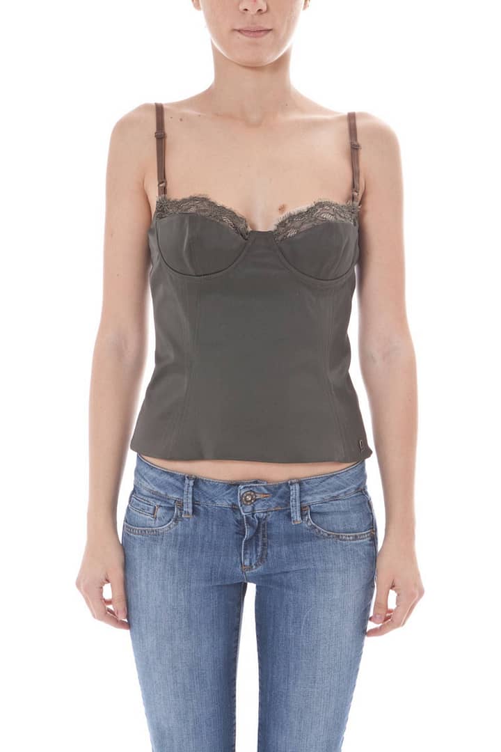 JOHN GALLIANO GREEN WOMEN'S TOP