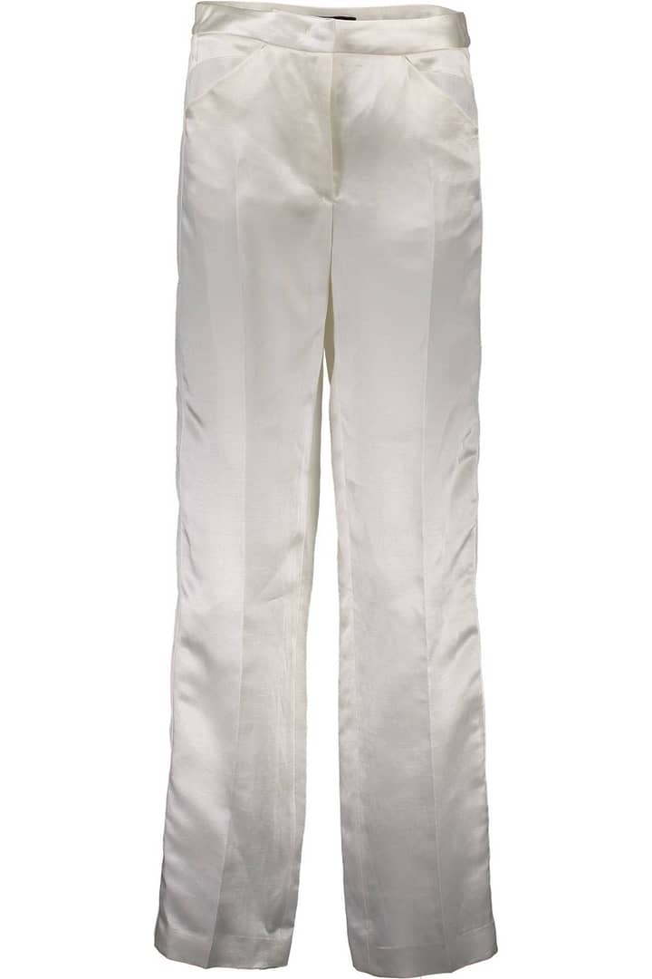 JUST CAVALLI WOMEN'S WHITE TROUSERS