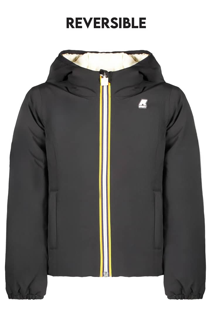 K-WAY BLACK GIRL JACKET