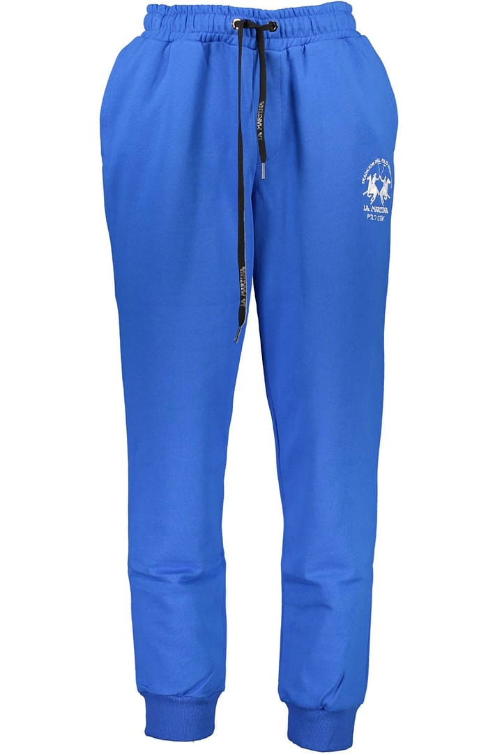 LA MARTINA BLUE MEN'S TROUSERS