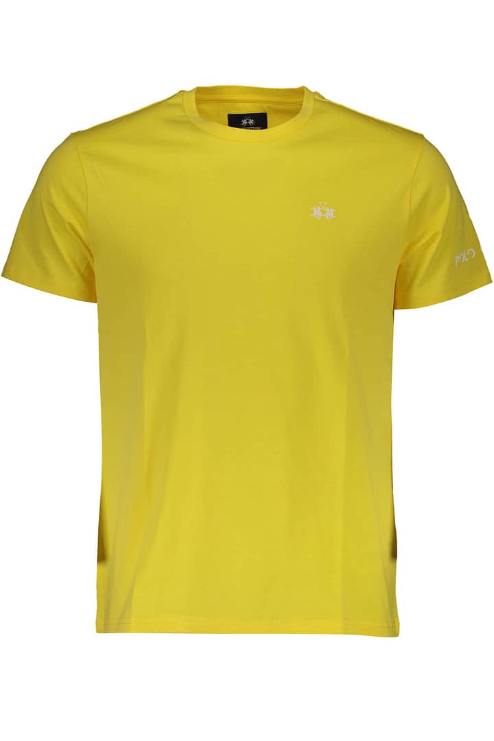 LA MARTINA YELLOW MEN'S SHORT SLEEVE T-SHIRT