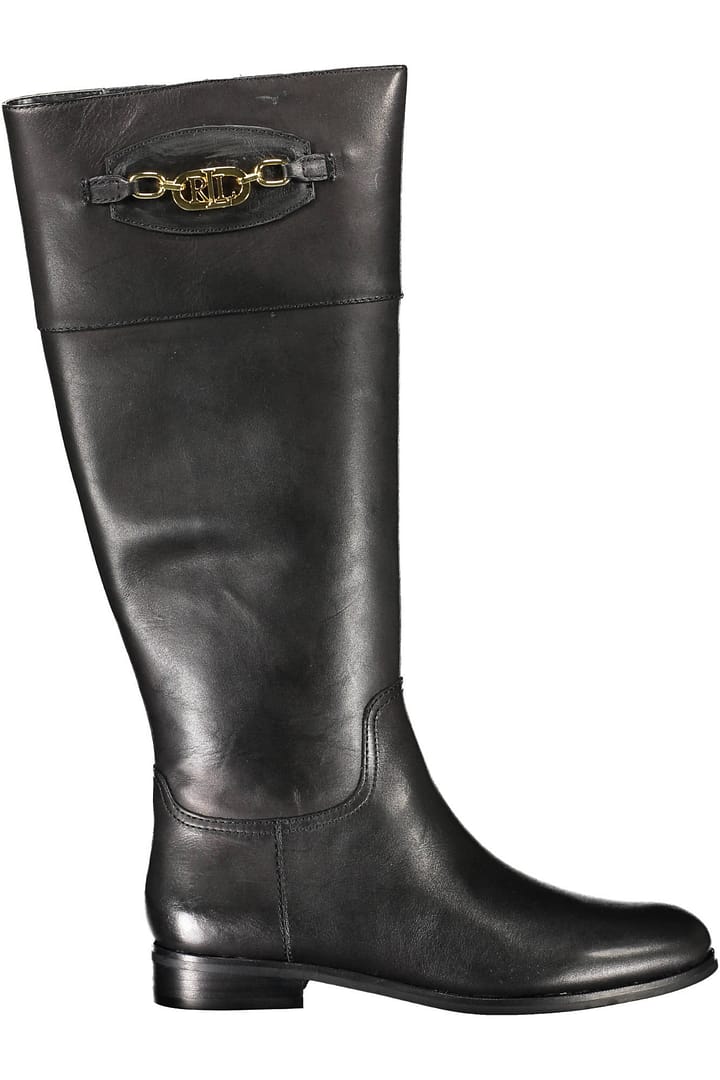 RALPH LAUREN WOMEN'S BLACK FOOTWEAR BOOT