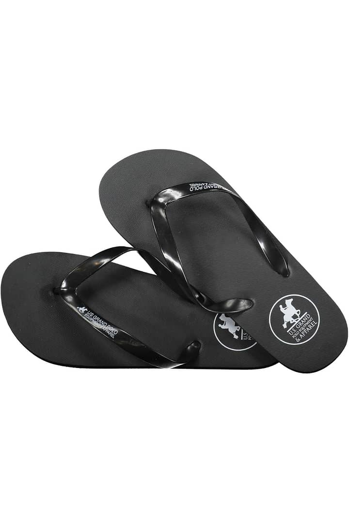 US GRAND POLO BLACK MEN'S SLIPPERS