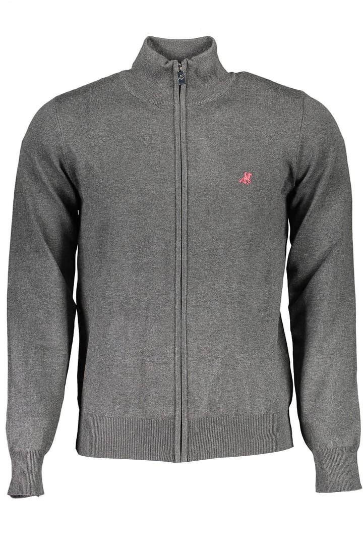 US GRAND POLO CARDIGAN MEN'S GRAY