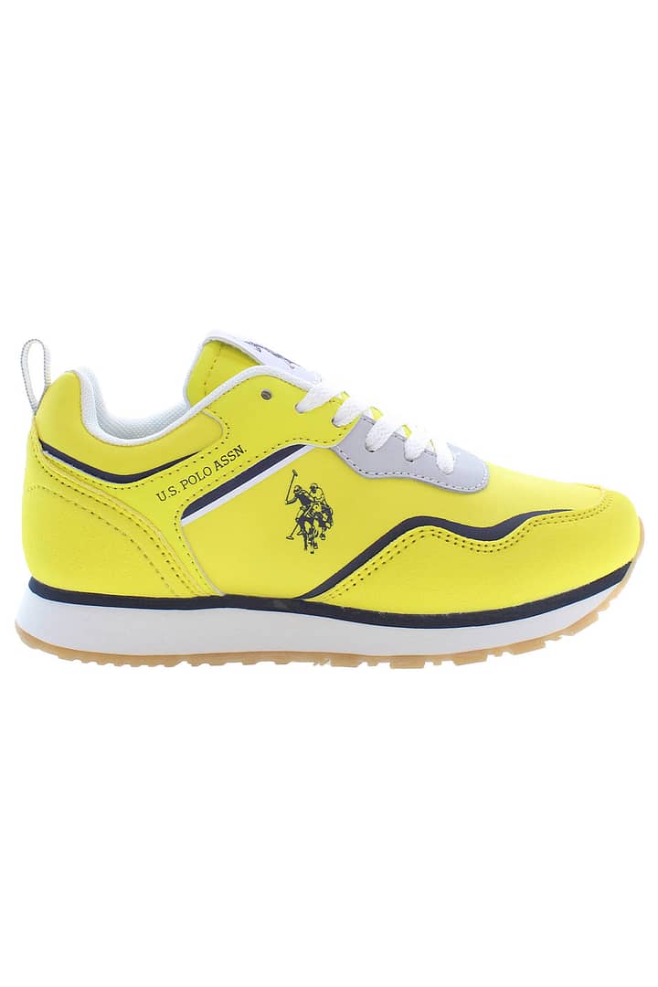 US POLO BEST PRICE YELLOW KIDS SPORT SHOES