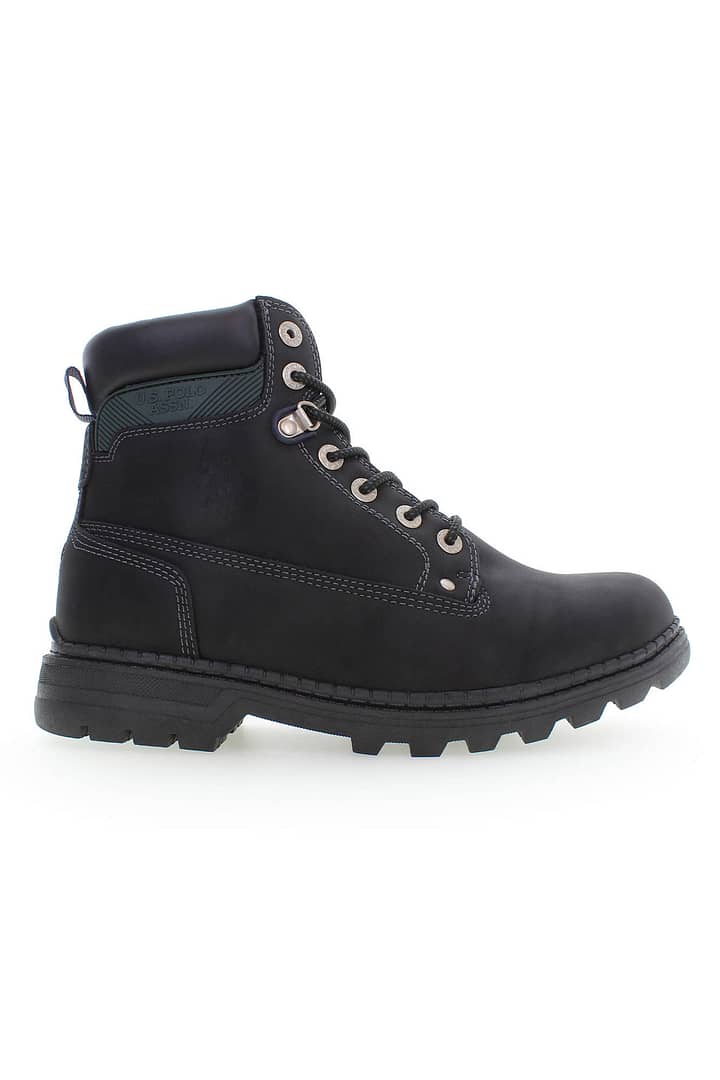 US POLO BEST PRICE BLACK MEN'S BOOT FOOTWEAR
