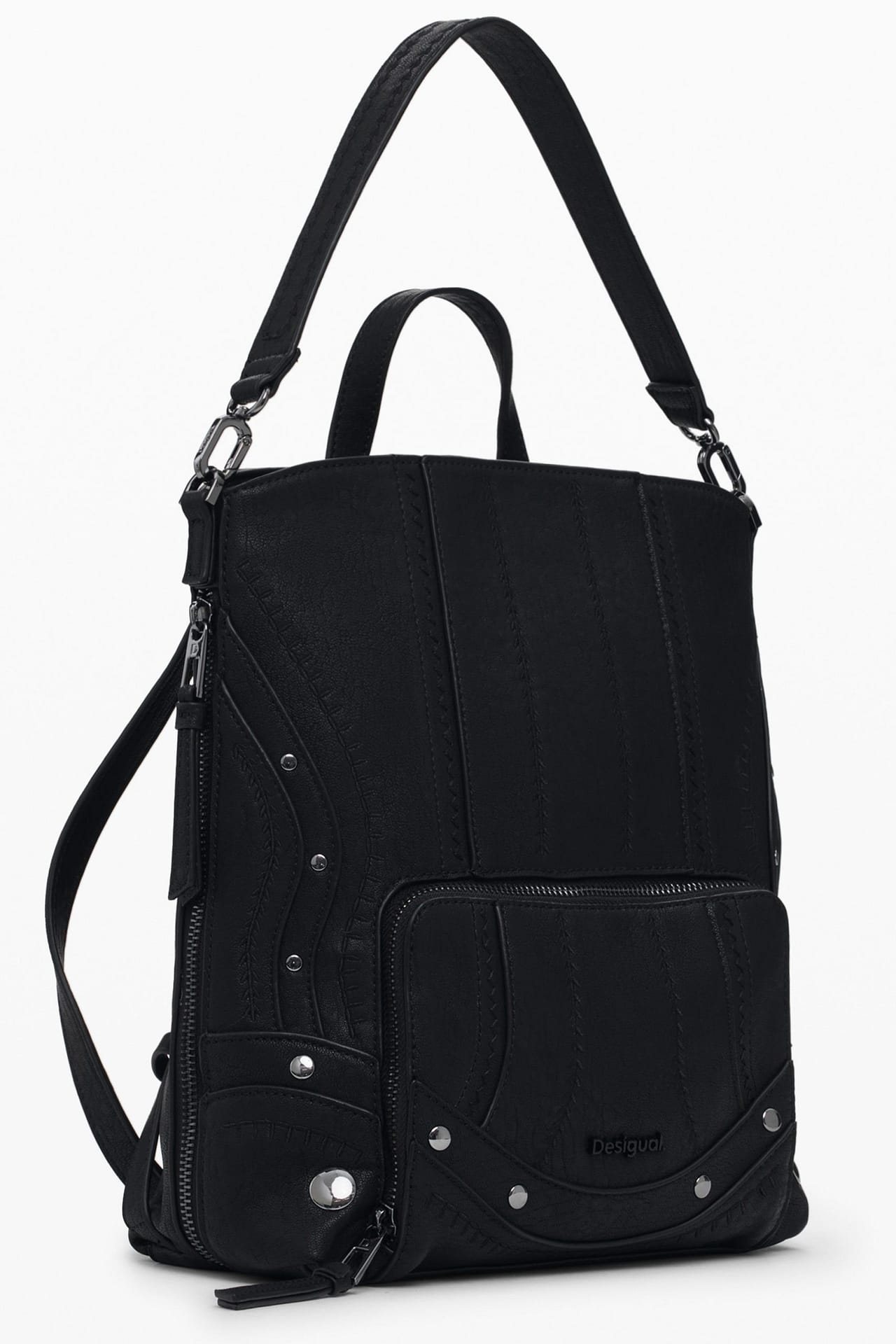 DESIGUAL WOMEN'S BLACK BACKPACK - Image 2